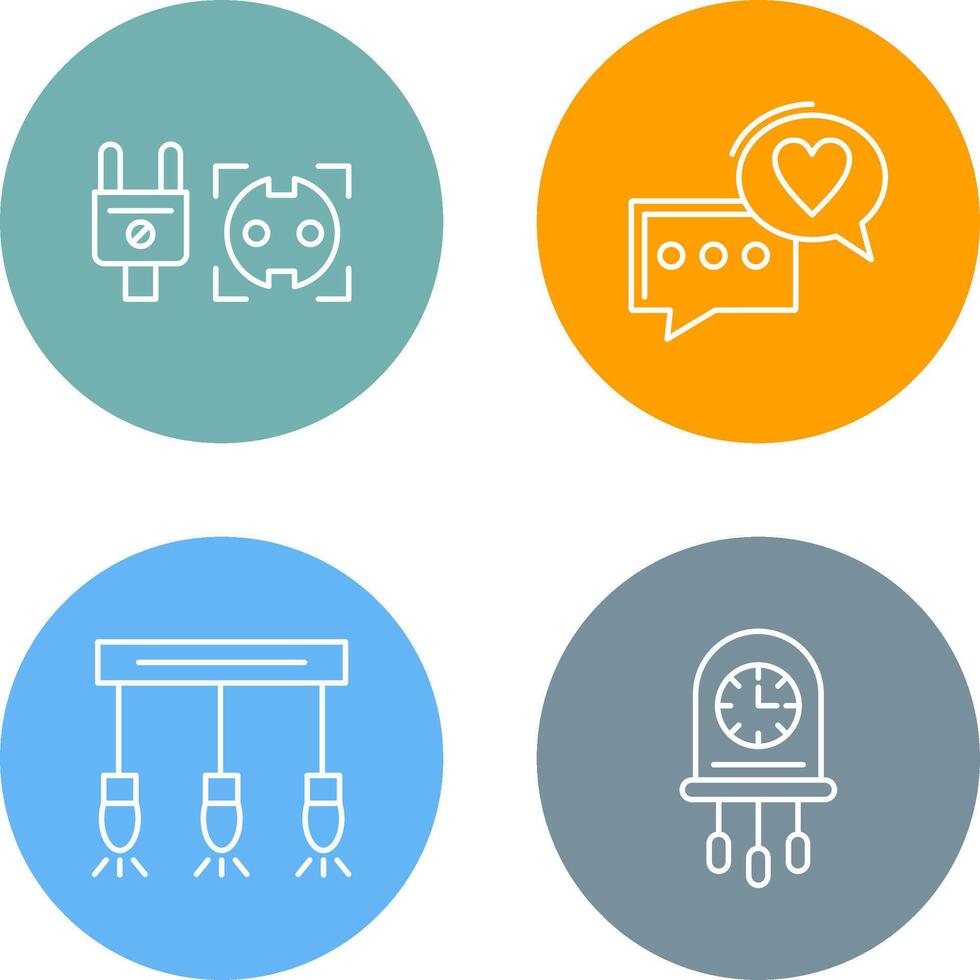 Socket and Chat Icon vector