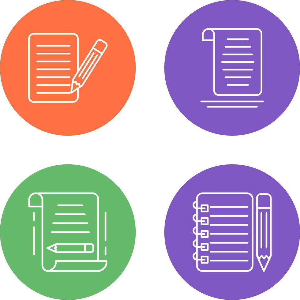 checklist and document Icon vector