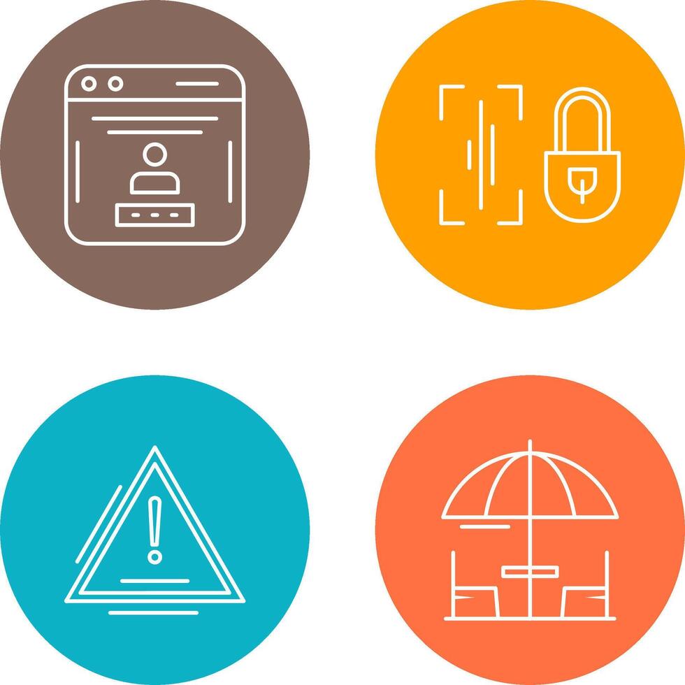 Voice Lock and Password Icon vector