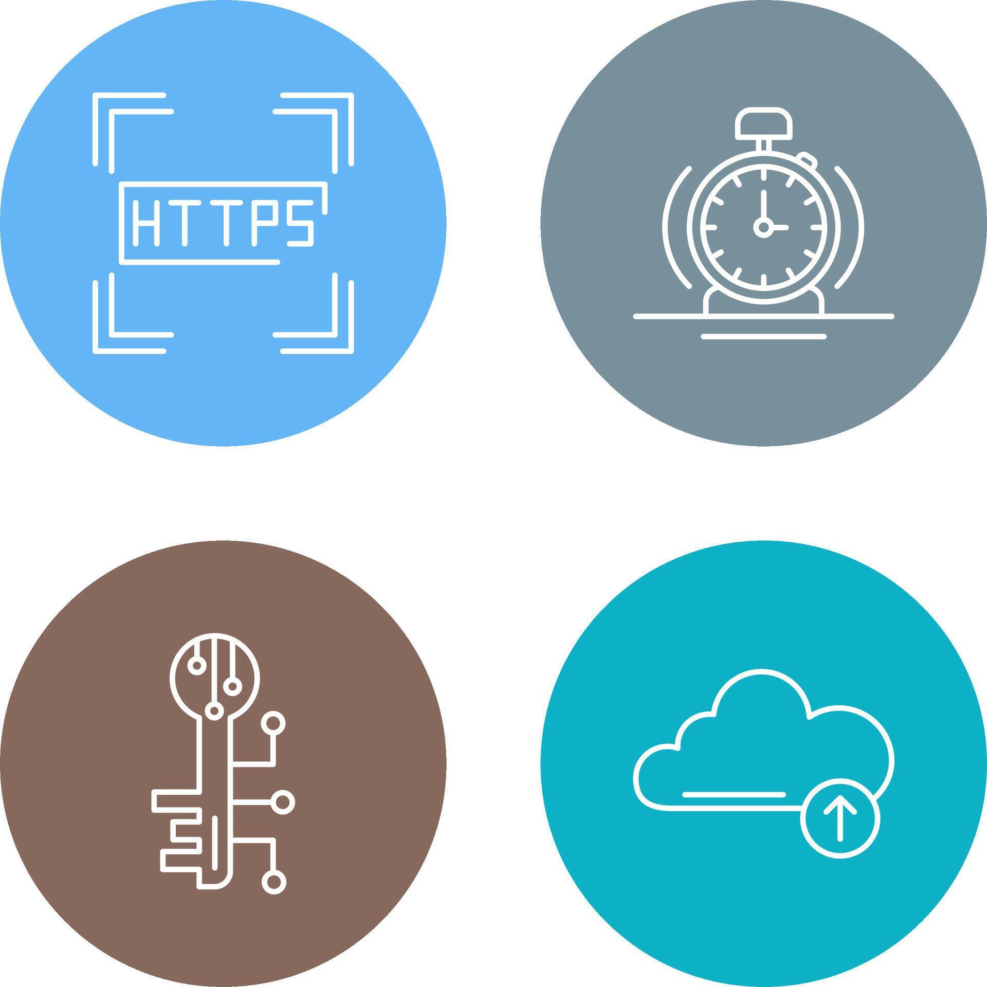 Https and Alarm Icon 44673203 Vector Art at Vecteezy