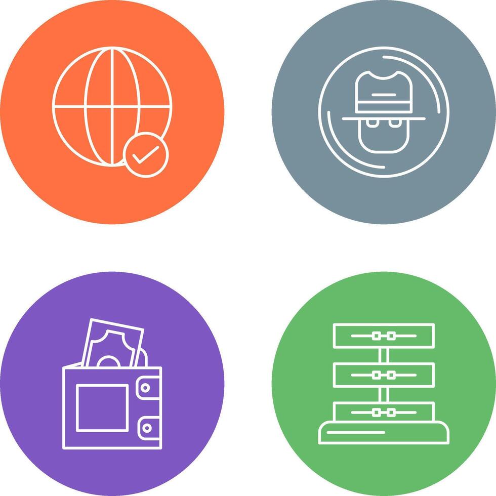 Internet and Spy Icon vector