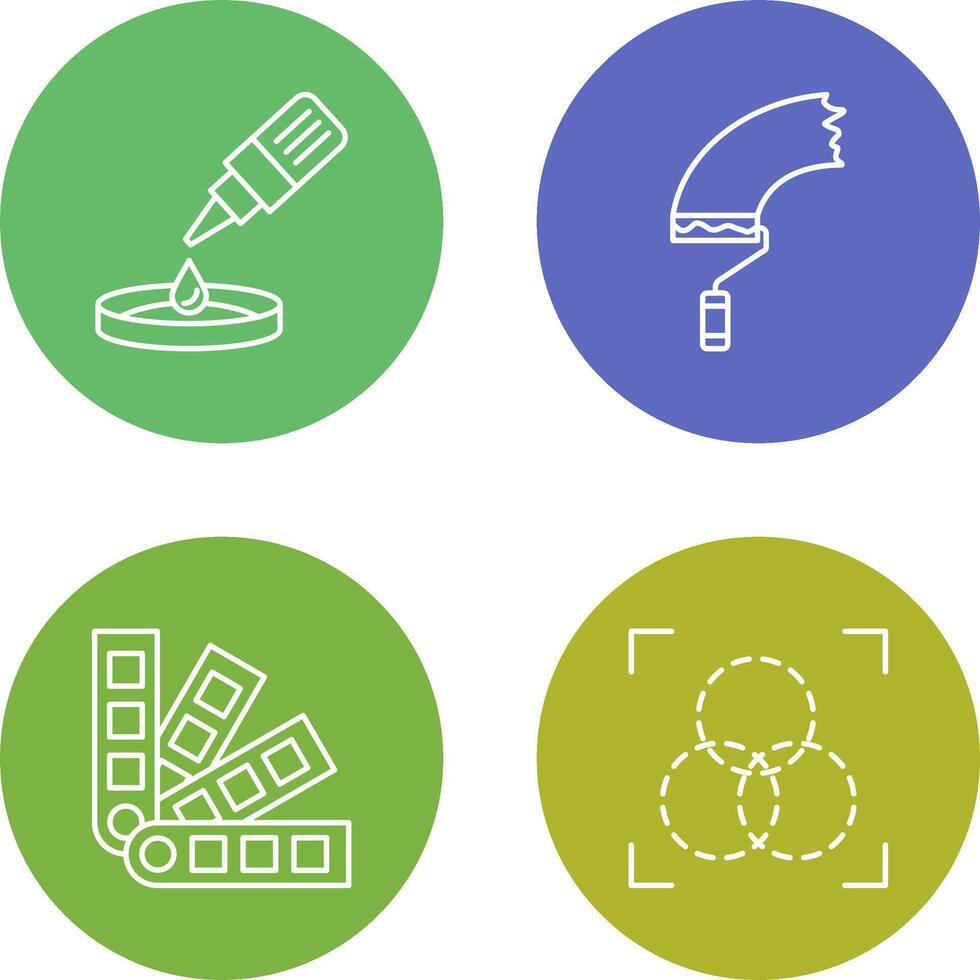 dropper and paint Icon vector