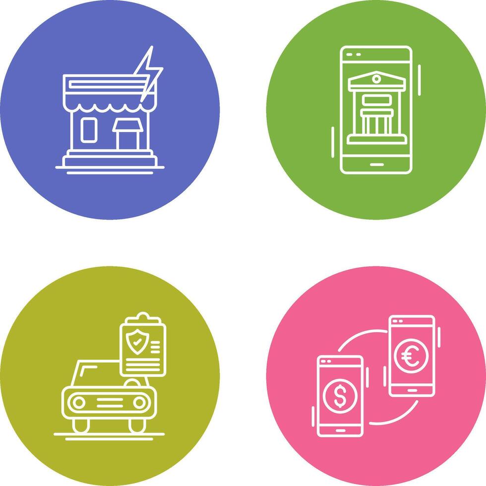 Natural Disaster and Online Icon vector