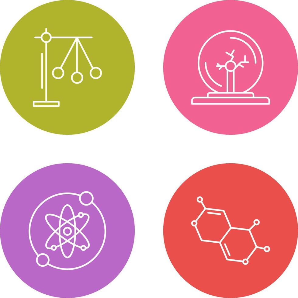 Pendulum and Plasma Ball Icon vector