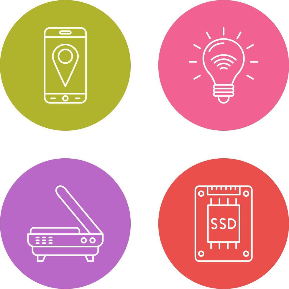 Gps and Smart Energy Icon vector