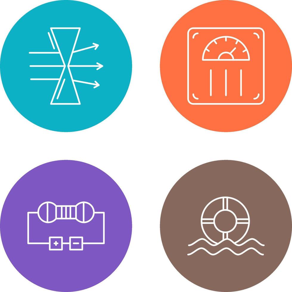 Dispersion and Weight Scale Icon vector