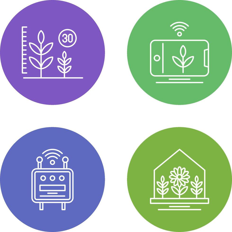 Growth and Device Icon vector
