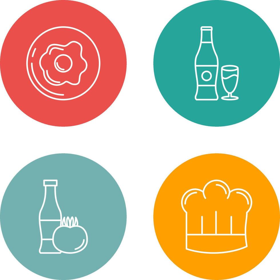 Breakfast and Bear Icon vector