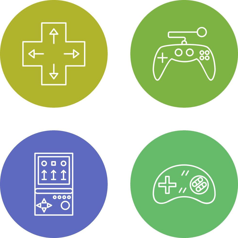 Direction Key and Gaming Control Icon vector