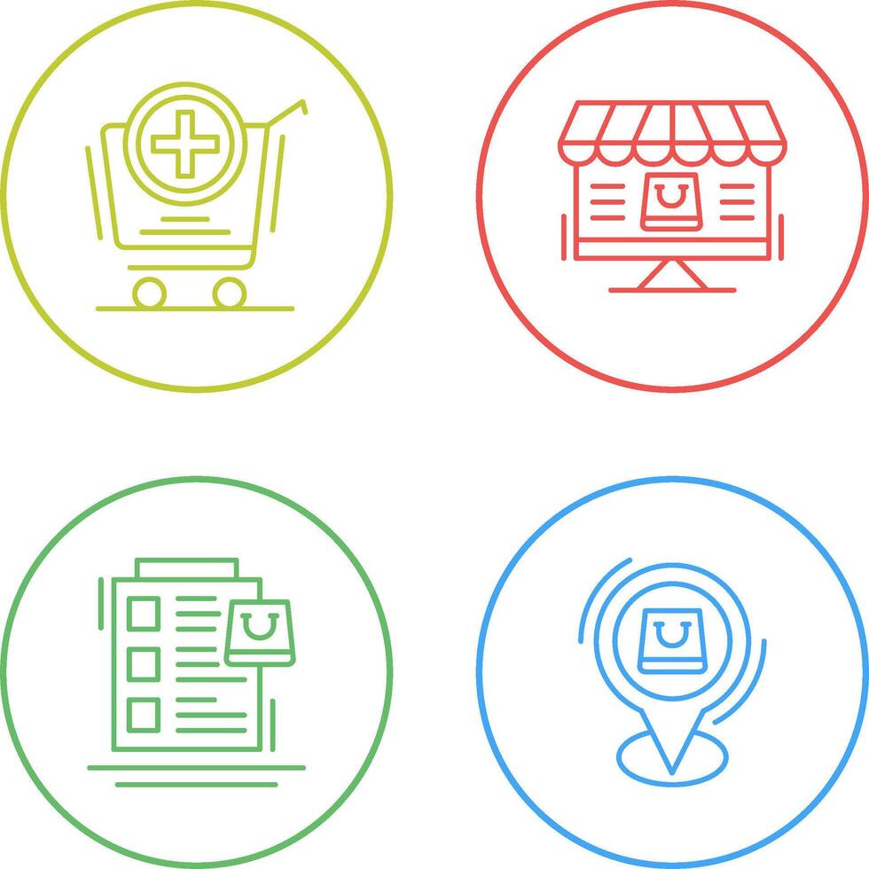Add to Cart and Online Shopping Icon vector