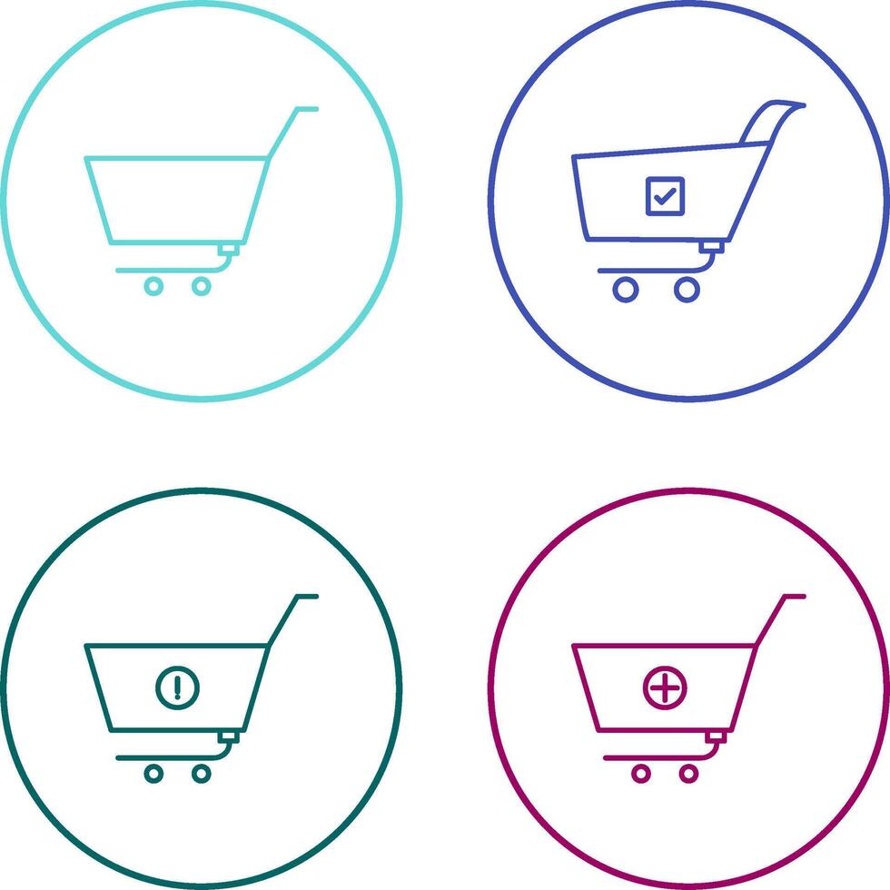 empty cart and confirm order Icon vector