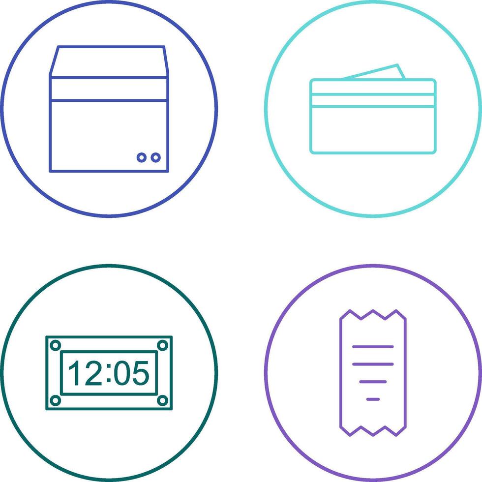 box and wallet Icon vector