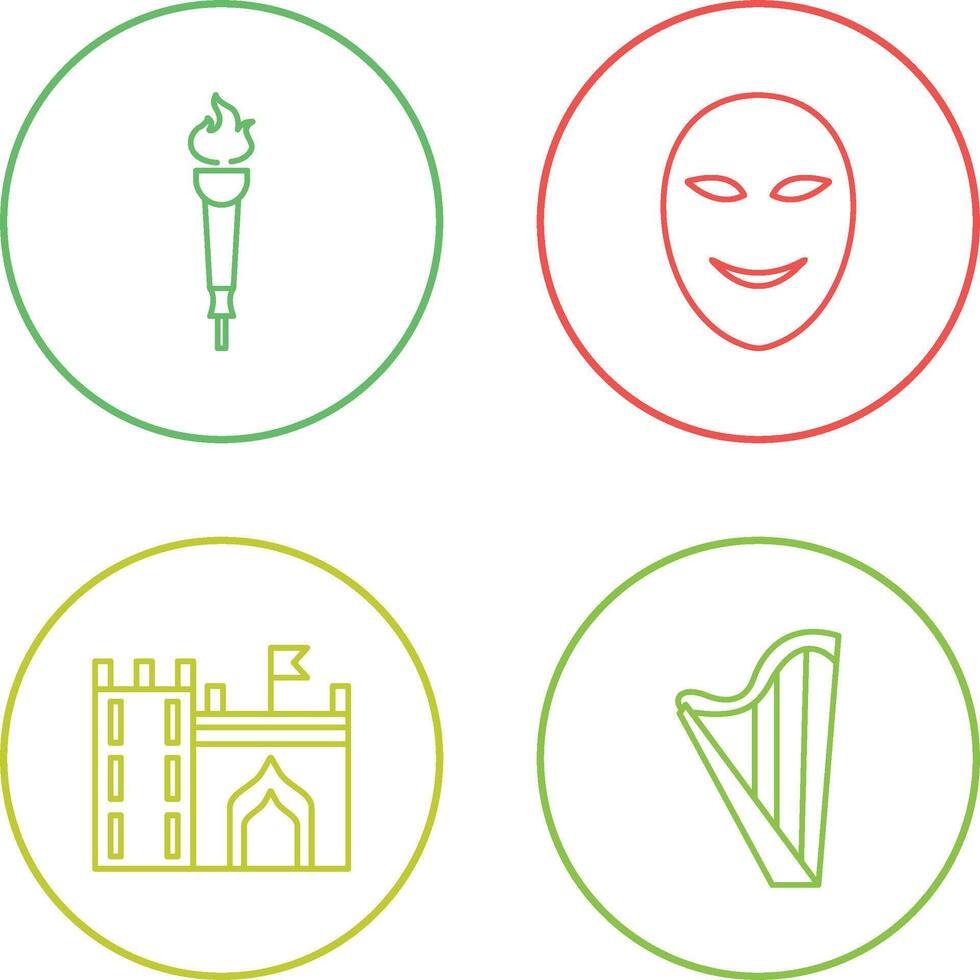 Museum Torch and Ancient Icon vector