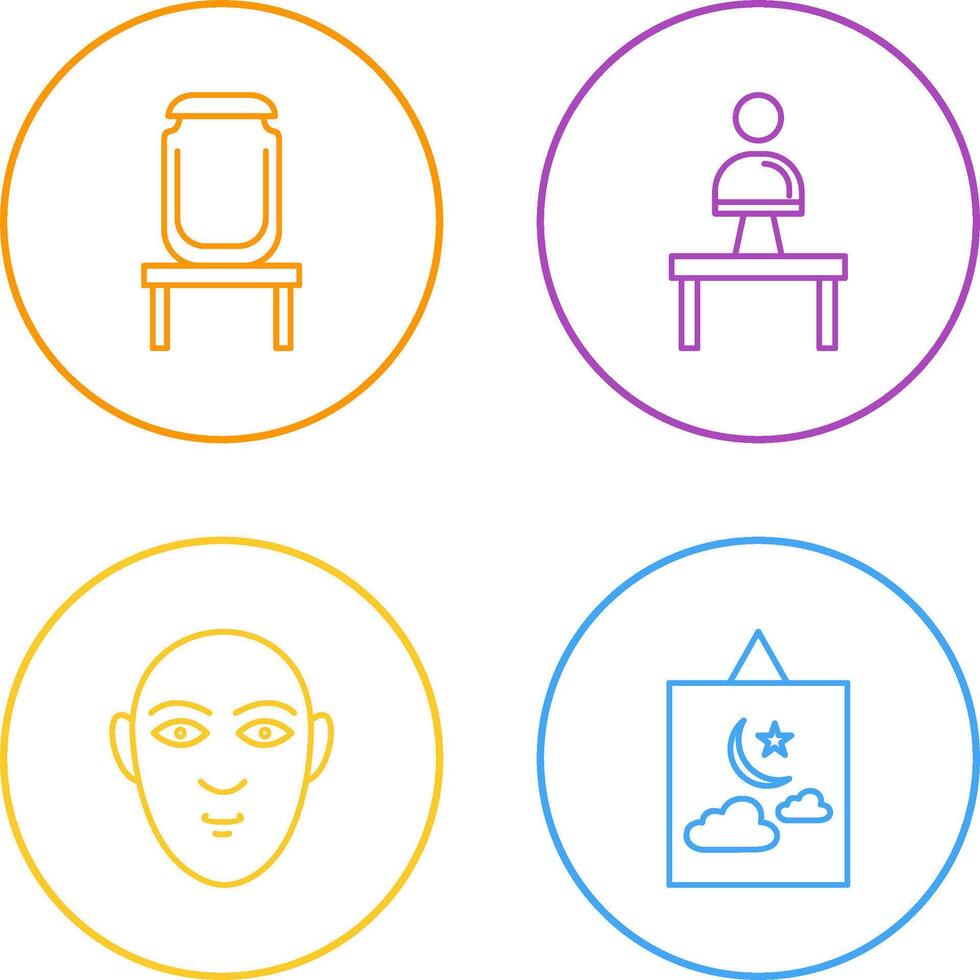 Jar on Display and Monument Icon vector