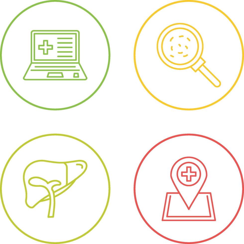 Laptop and Analytics Icon vector