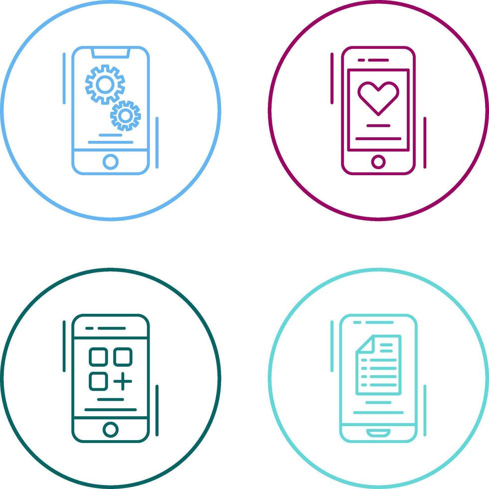 Setting and Favourite Icon vector