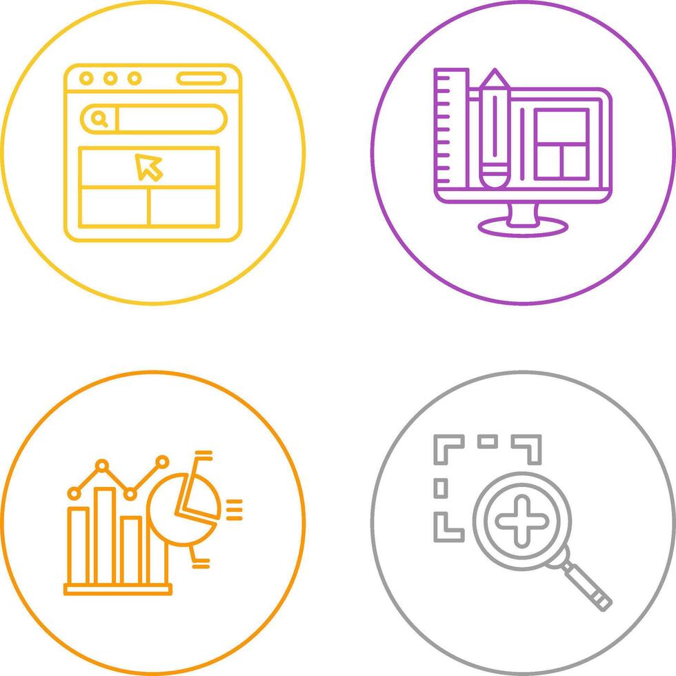 Website and Web Design Icon vector