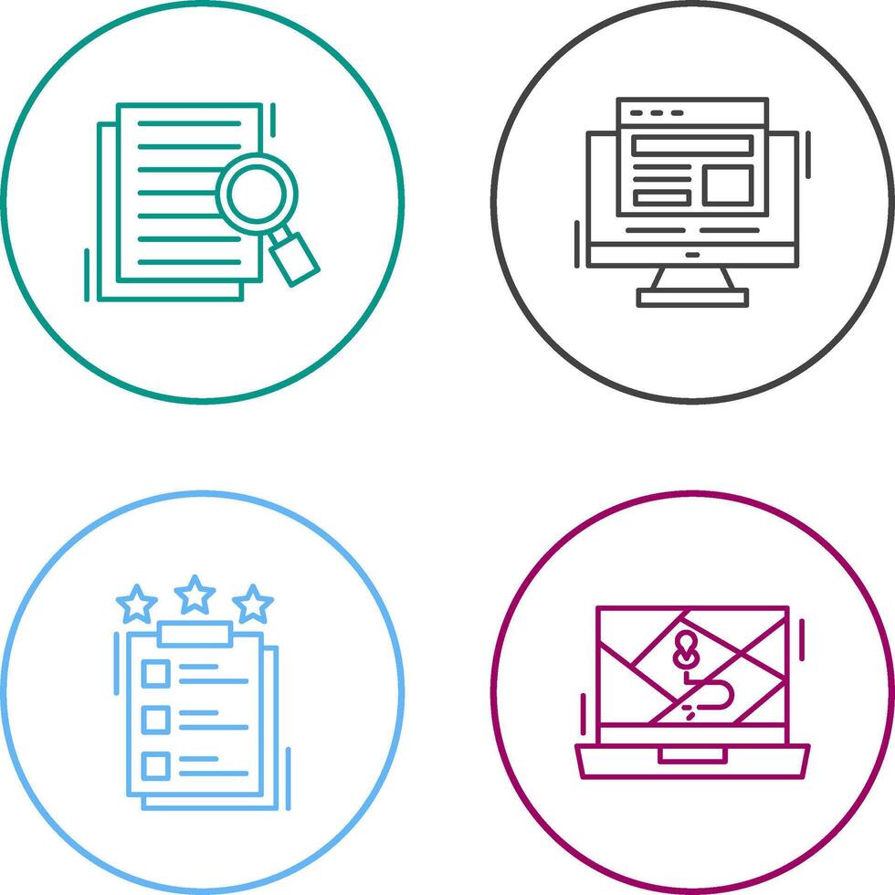 Details Looking and Adaptive Icon vector
