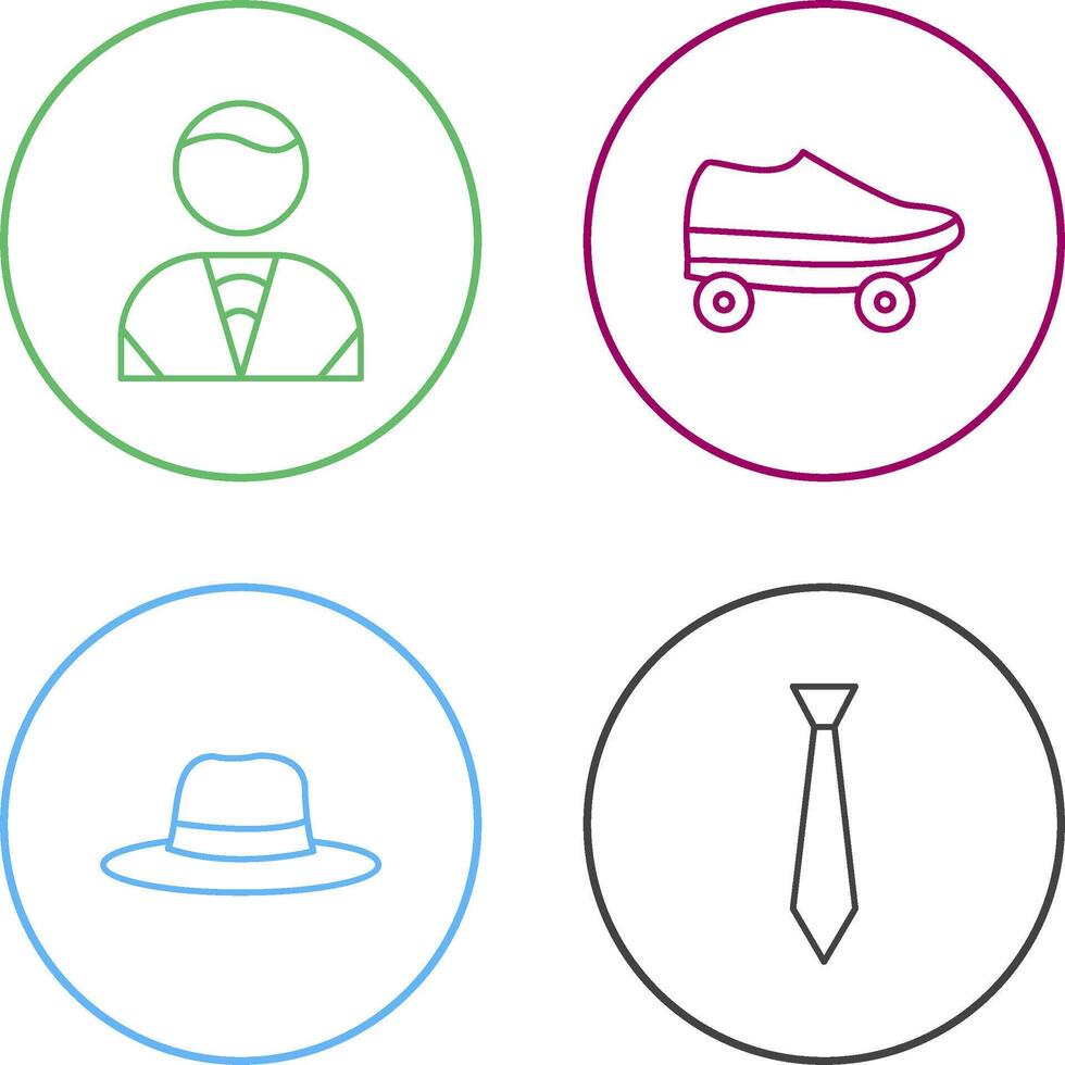 Man and Skates Icon vector