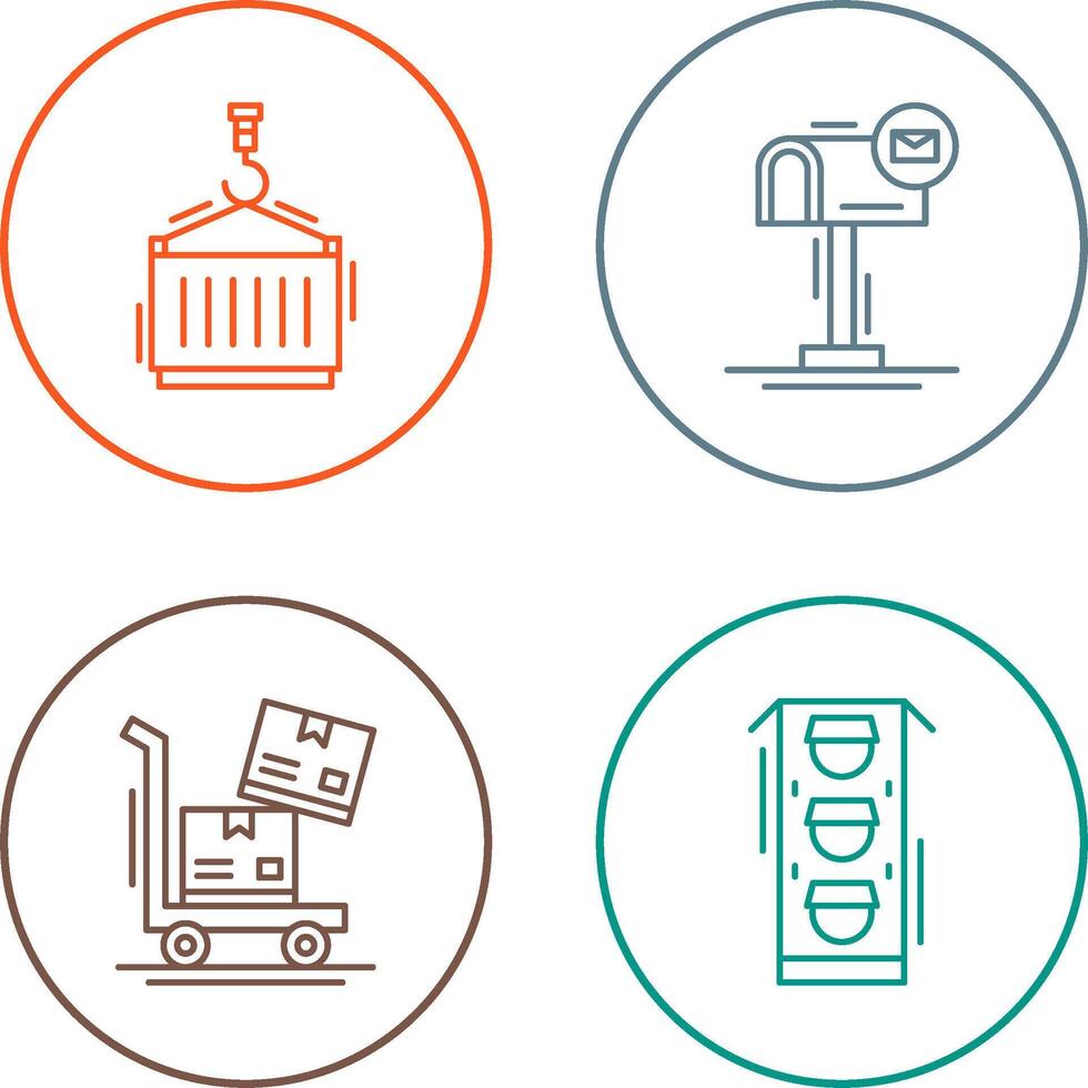 crane and mail box Icon vector