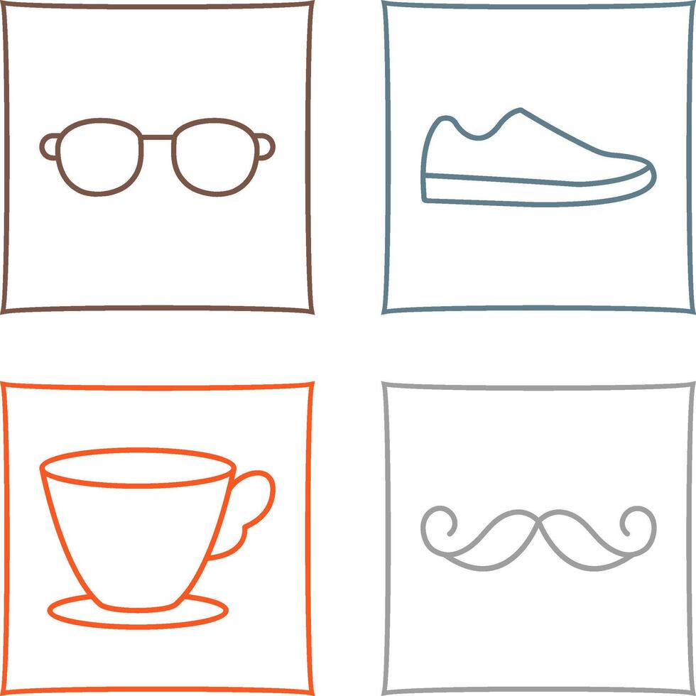 Sunglasses and Shoe Icon vector