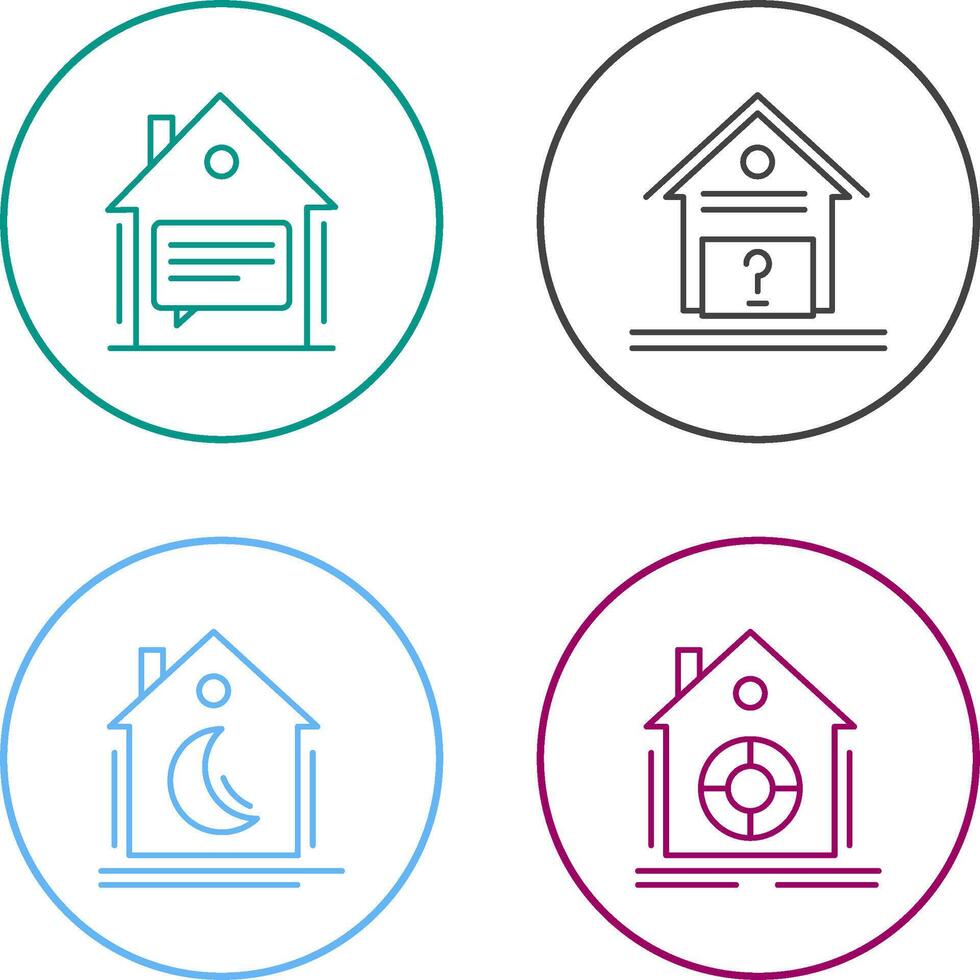 Message and Unknown Icon vector