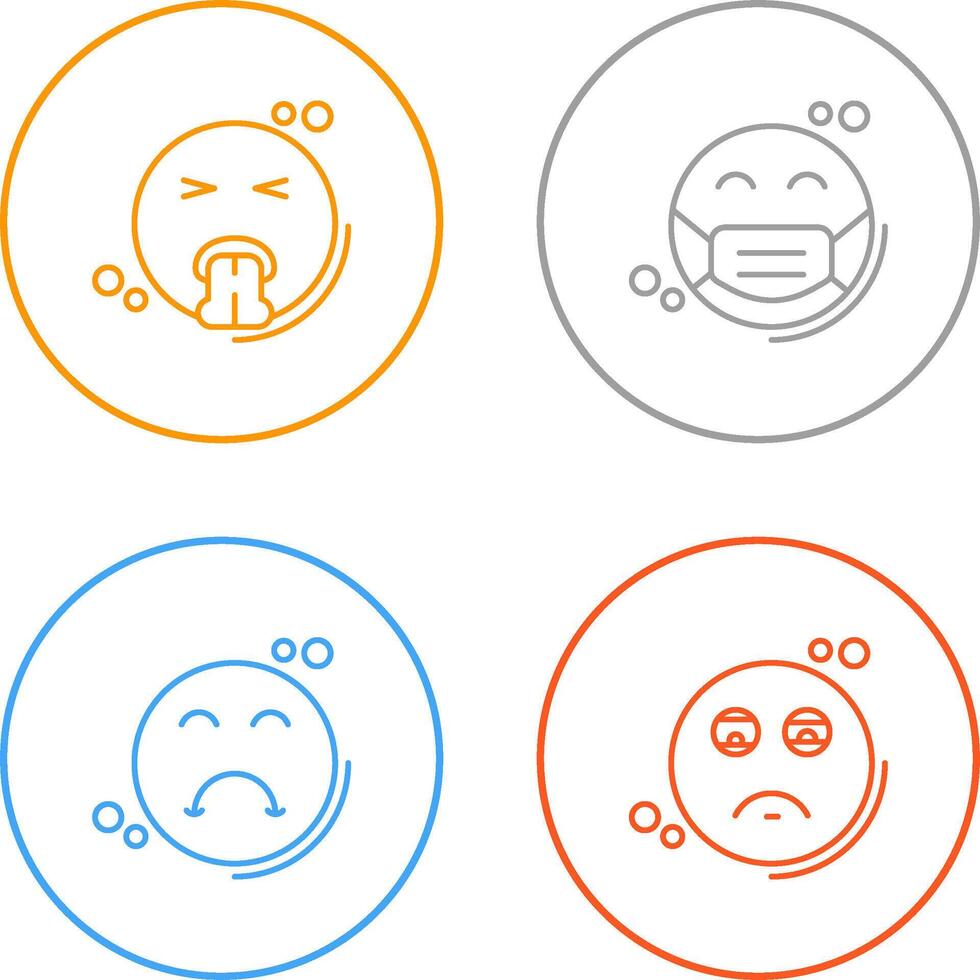 Vomit and Mask Icon vector