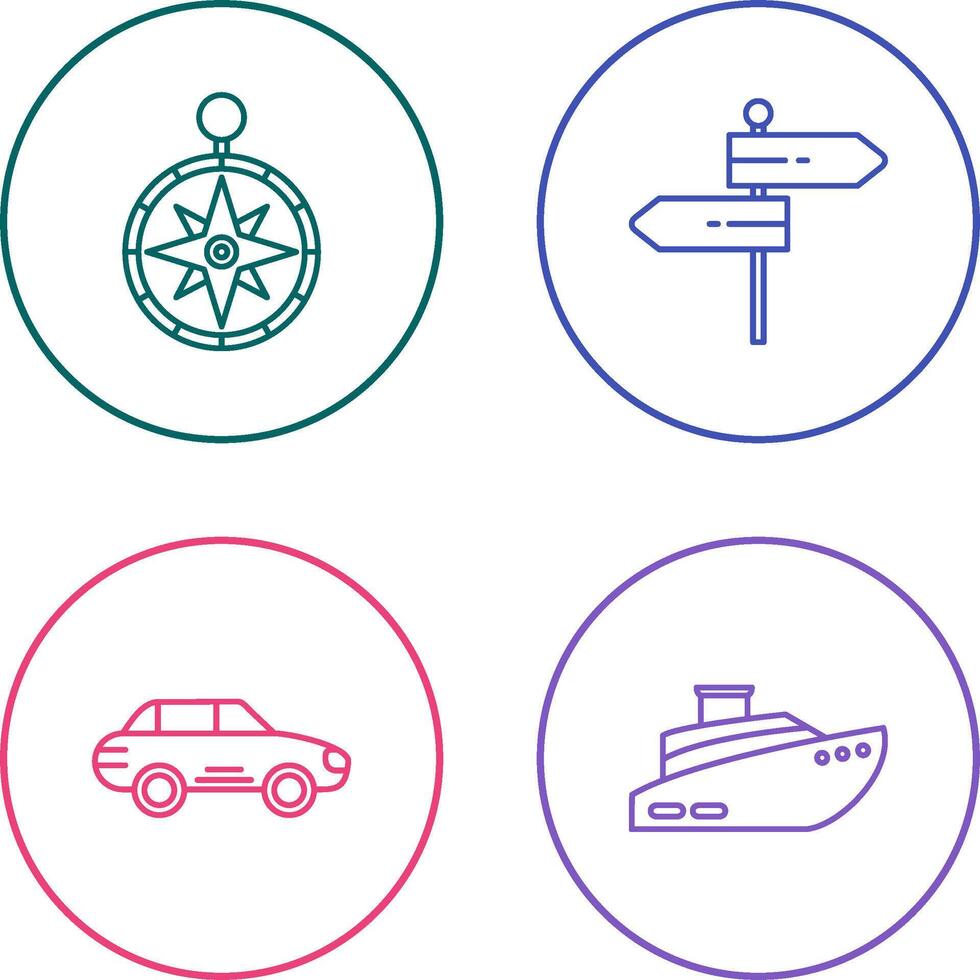 Compass and Direction Icon vector