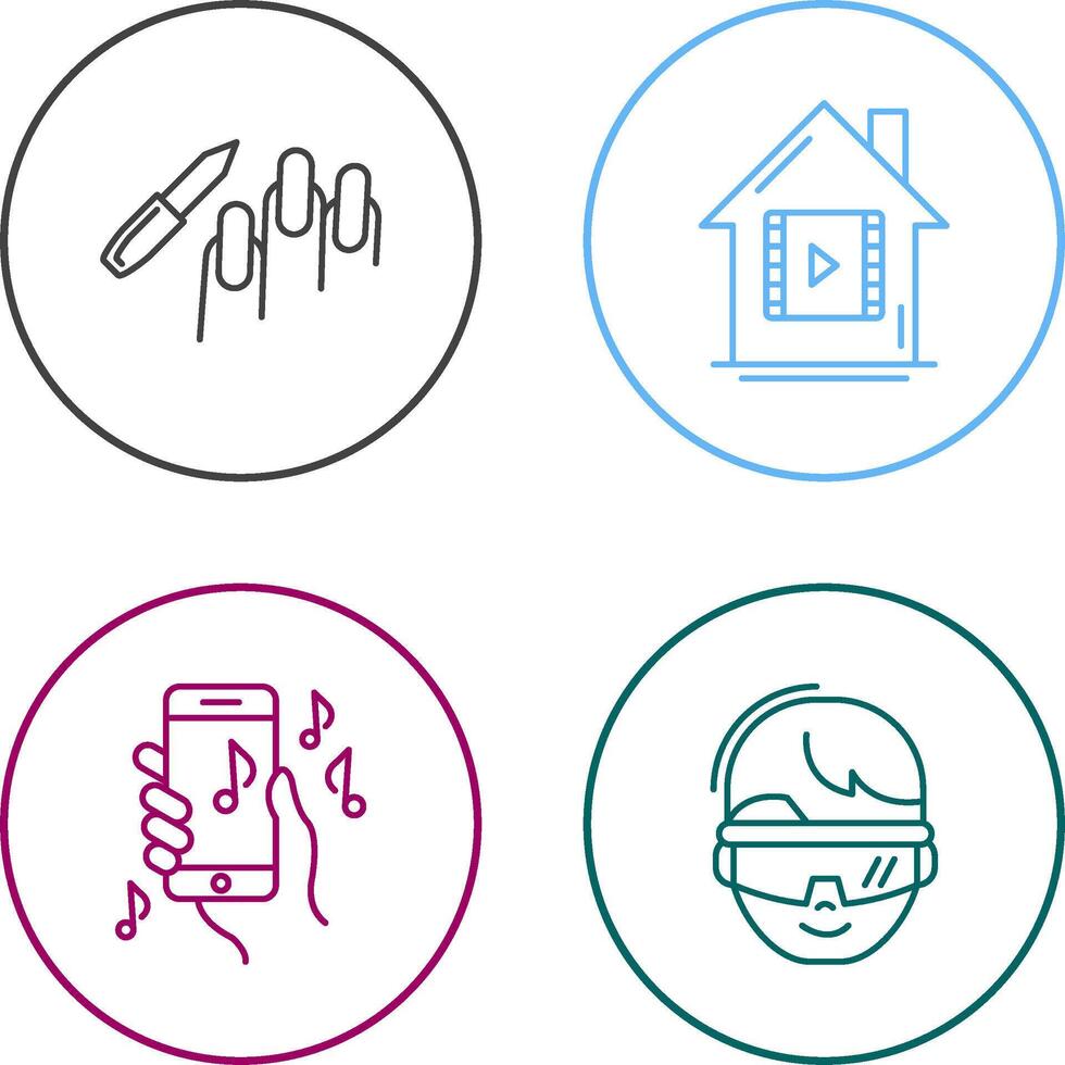 Manicure and Icon vector