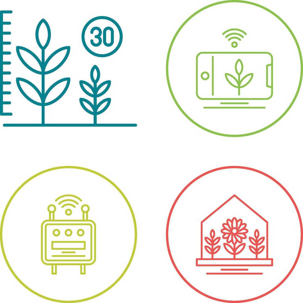 Growth and Device Icon vector