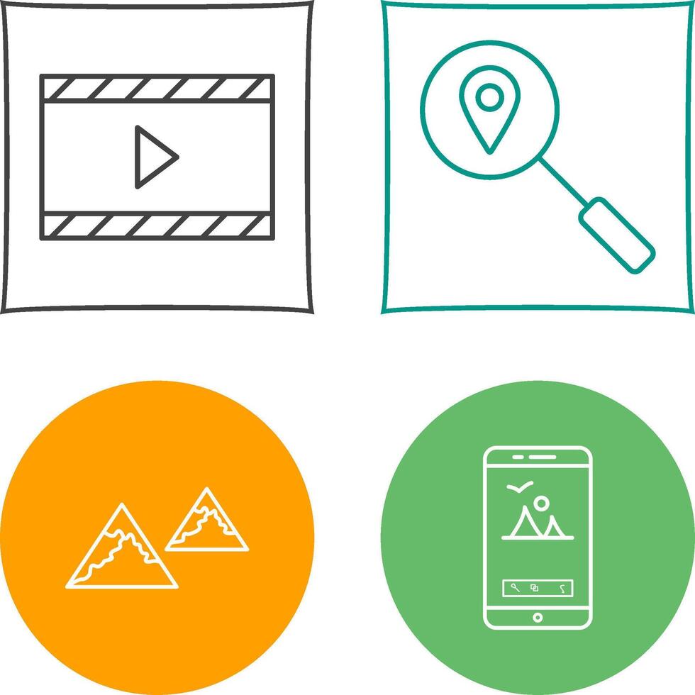 animation and tracking services Icon vector