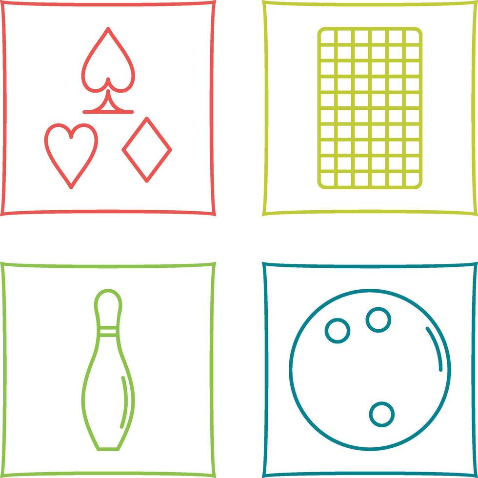 card suits and card backward Icon vector