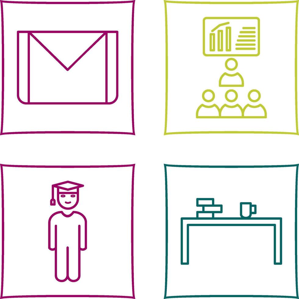 e mail and class Icon vector