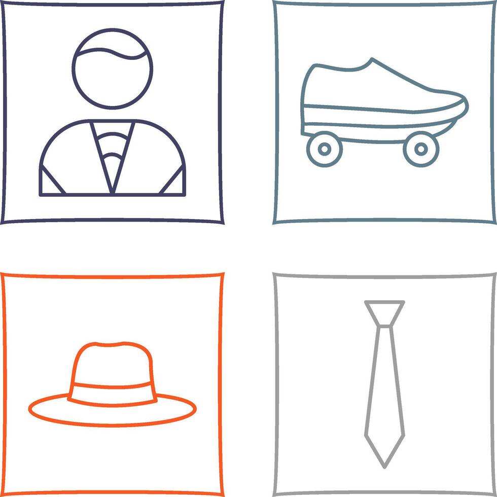 Man and Skates Icon vector
