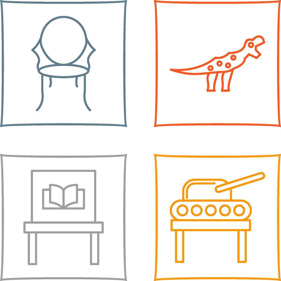Ancient and Dinosaur Icon vector