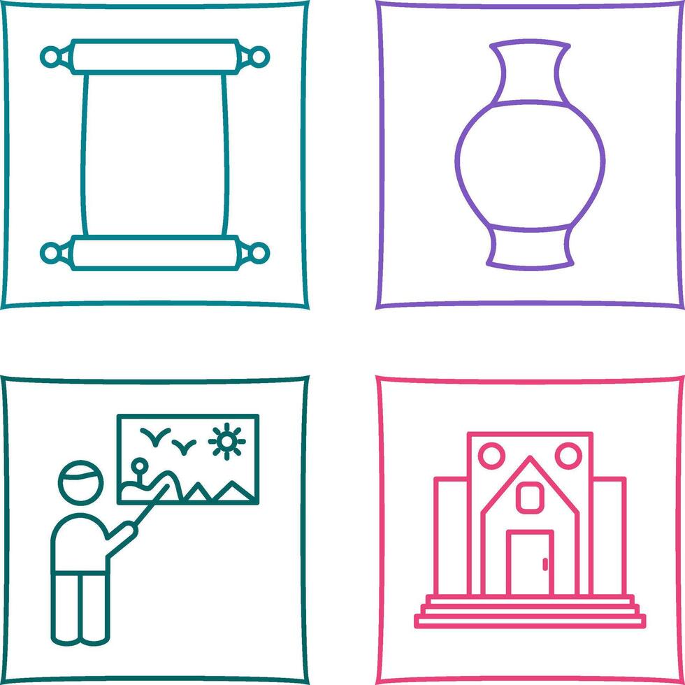 Scroll of Paper and Antique Icon vector