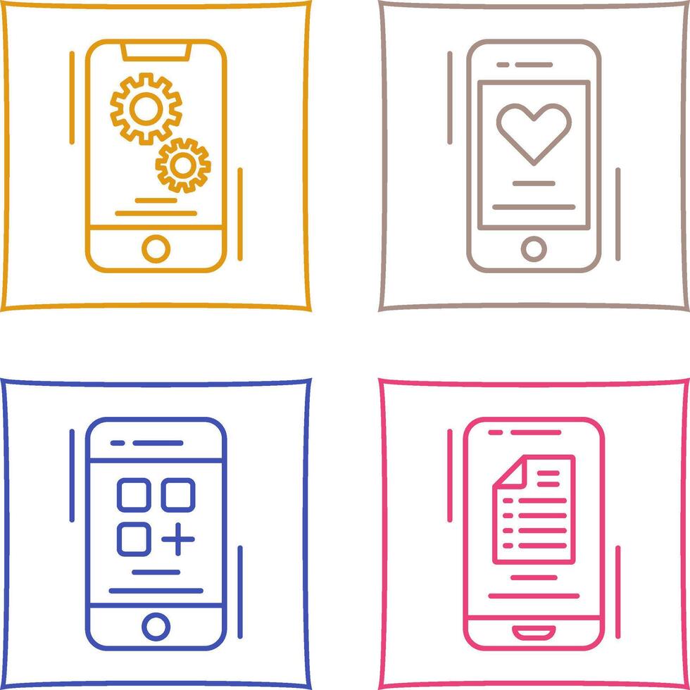 Setting and Favourite Icon vector