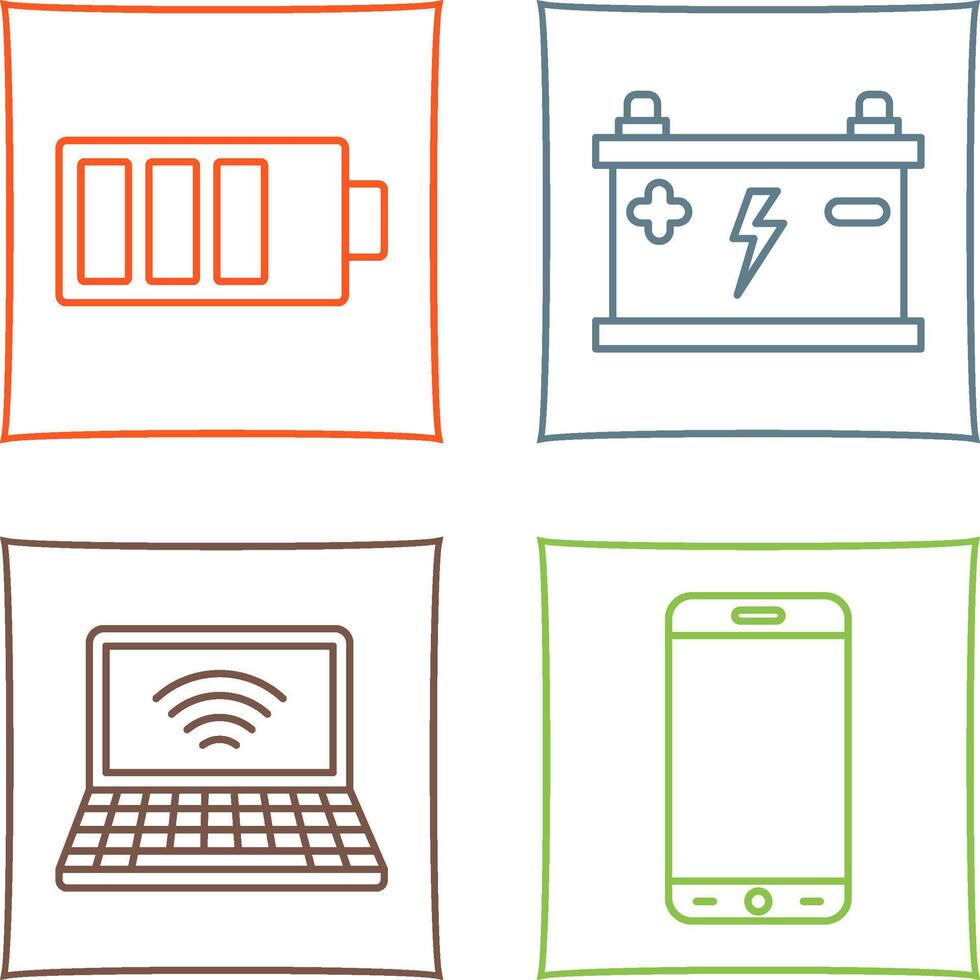 Charging and Accumulator Icon vector