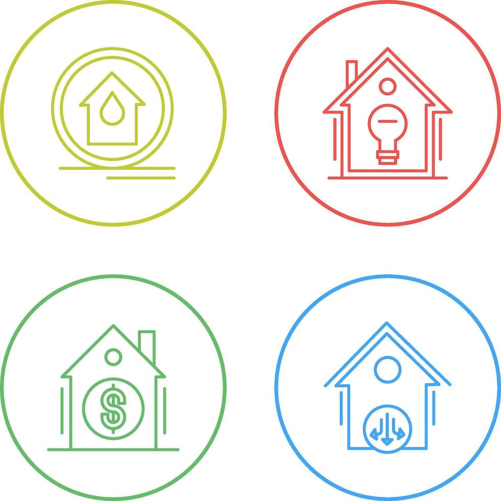 Fire Alarm and Home Automation Icon vector