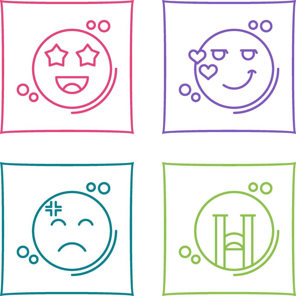 Starstruck and Flirty Icon vector