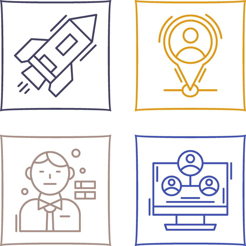Start Up and Placeholder Icon vector