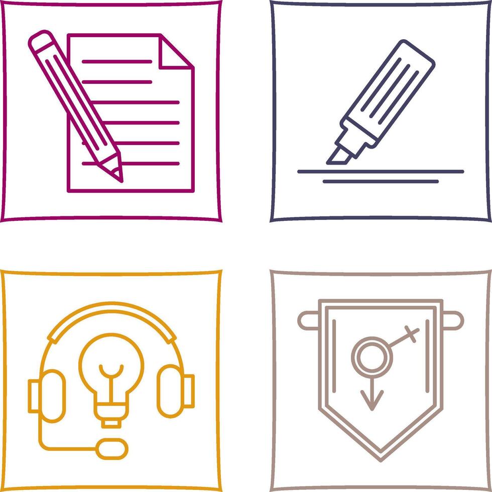 Pencil and MarkerSnack and Money Icon vector