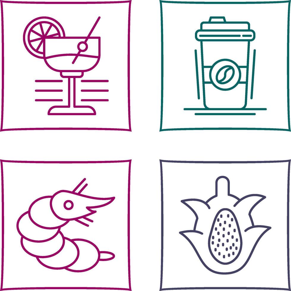 Martini and Coffee Cup Icon vector