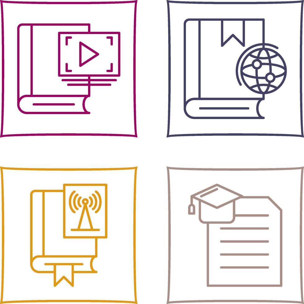Recorder and Globel Icon vector