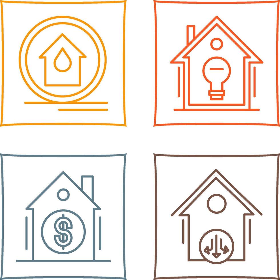 Fire Alarm and Home Automation Icon vector
