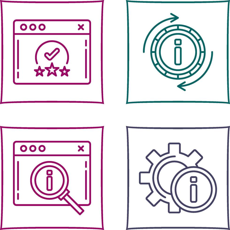 rating and refresh Icon vector