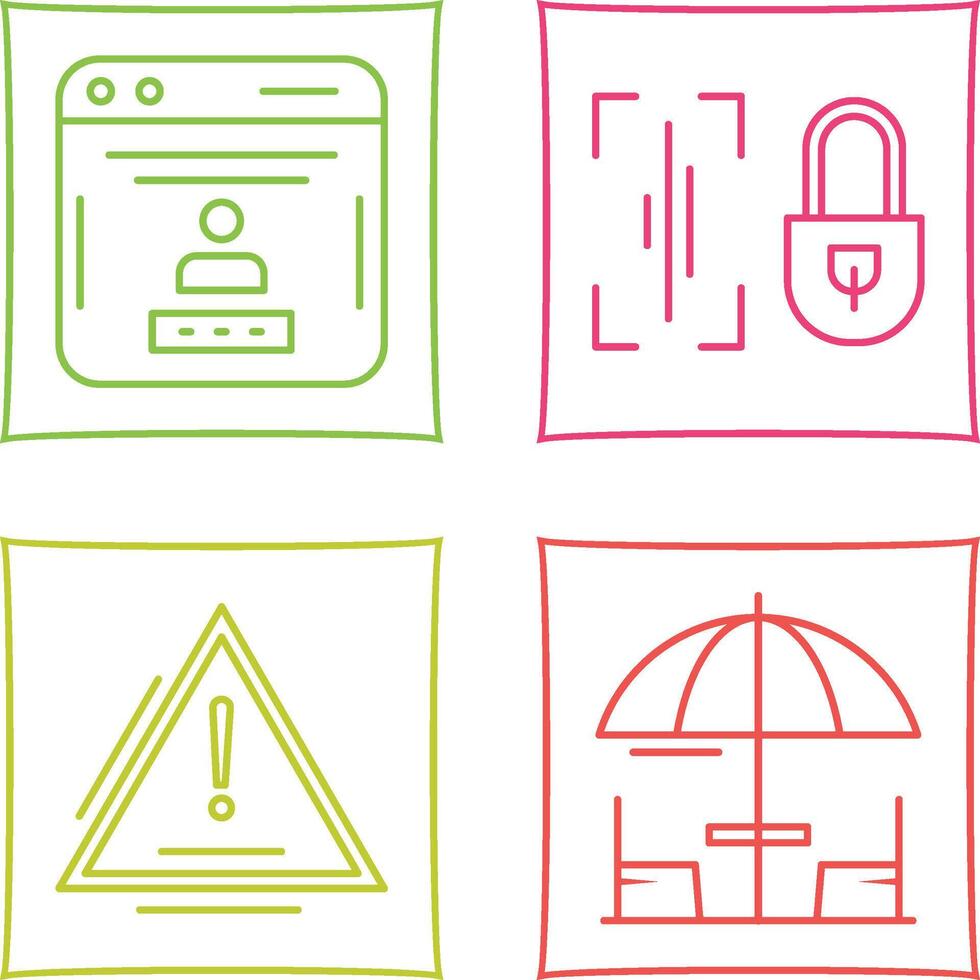 Voice Lock and Password Icon vector