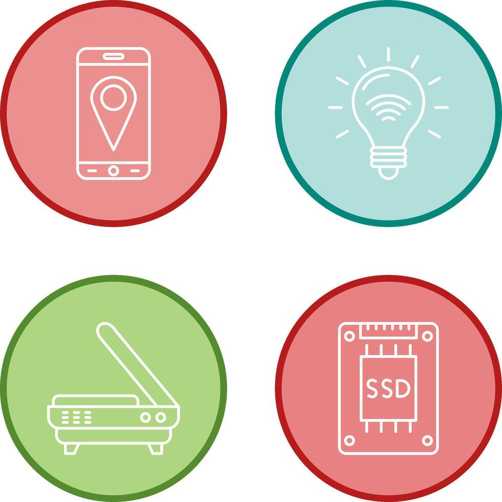 Gps and Smart Energy Icon vector