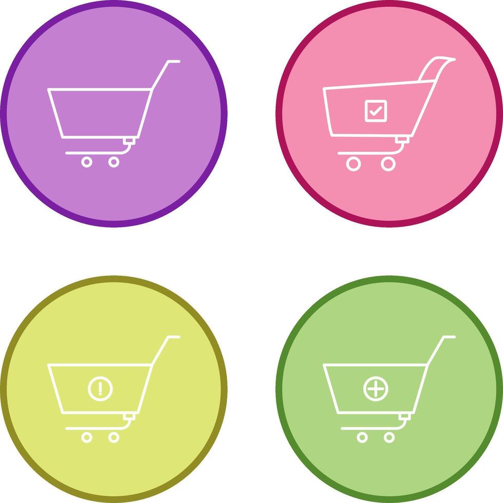 empty cart and confirm order Icon vector