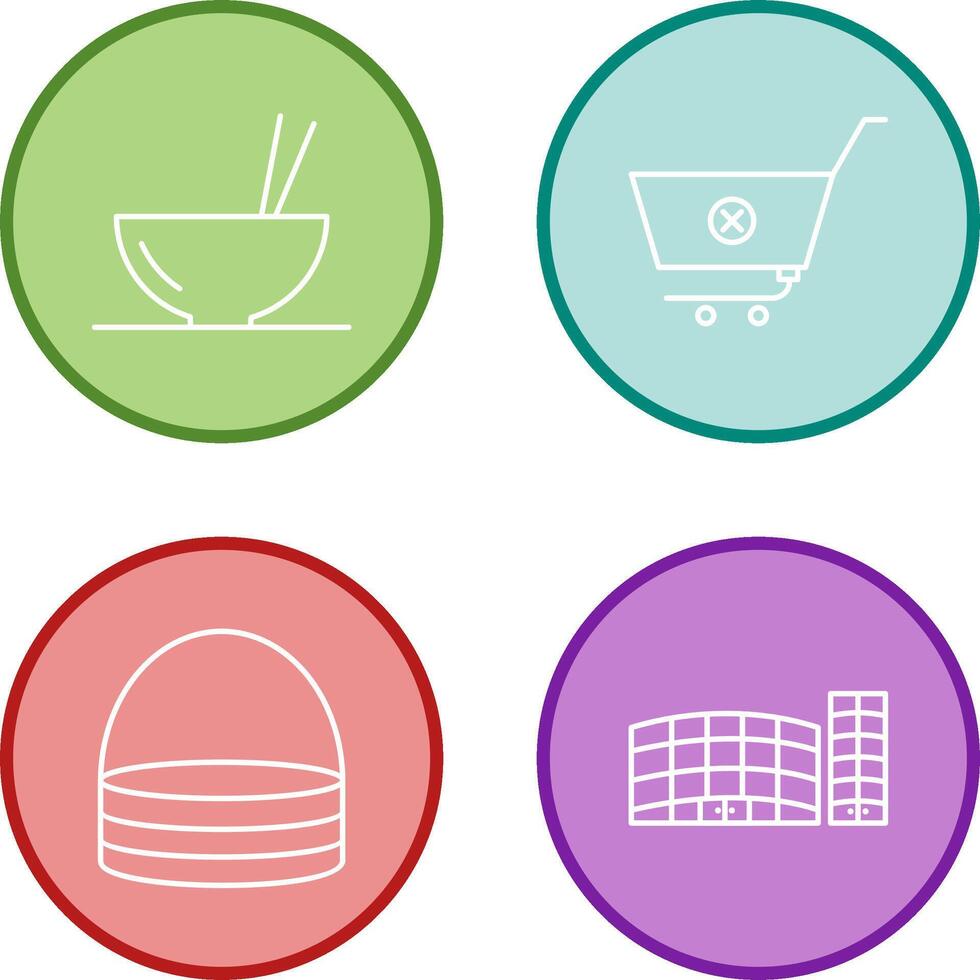 food and cancel order Icon vector